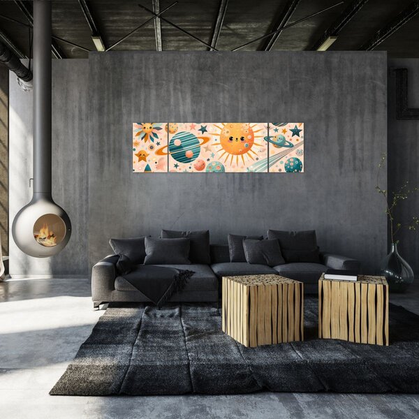Obraz - Kawałki z kosmosu (170x50 cm)