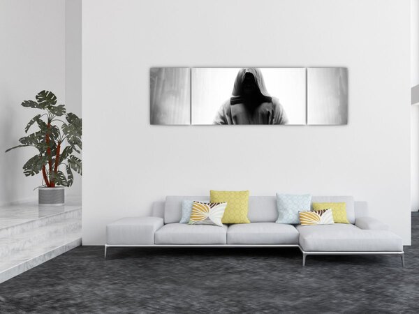 Obraz - Mnich w klasztorze (170x50 cm)