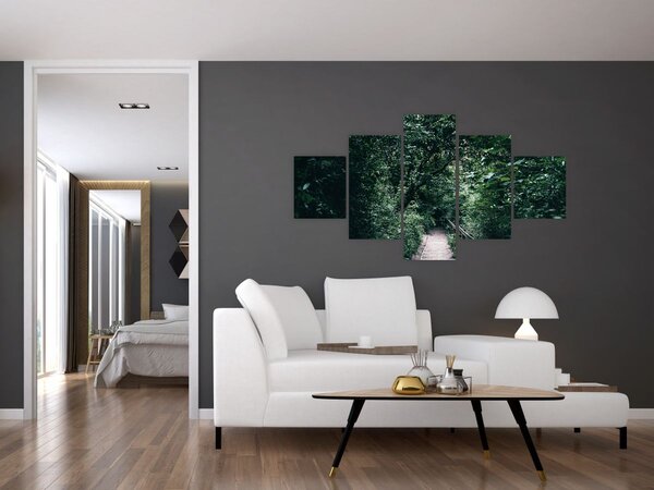 Obraz - Ścieżka przez las (125x70 cm)