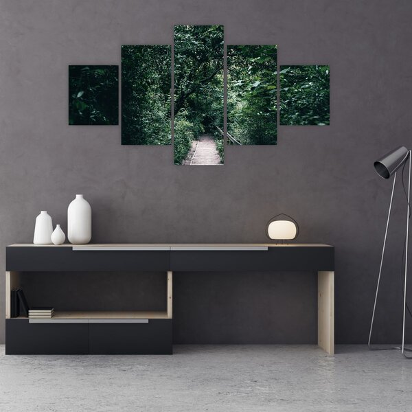 Obraz - Ścieżka przez las (125x70 cm)