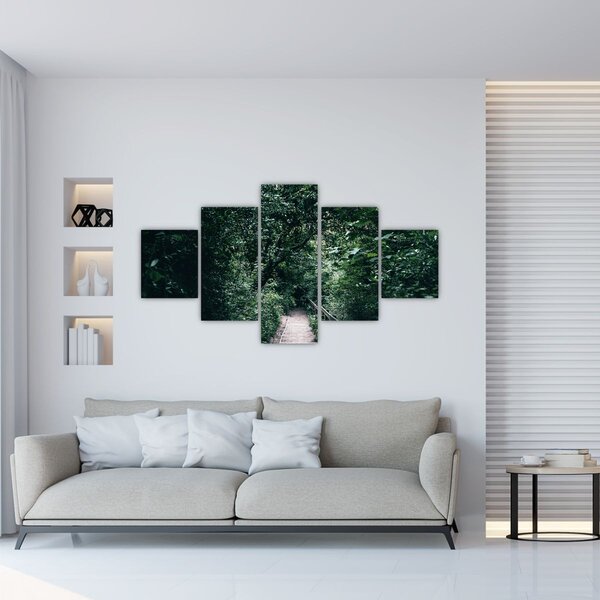 Obraz - Ścieżka przez las (125x70 cm)