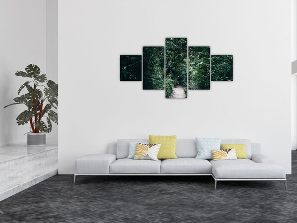 Obraz - Ścieżka przez las (125x70 cm)