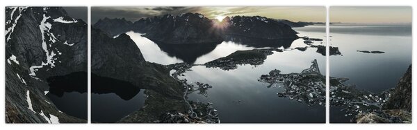 Obraz - Norweskie góry (170x50 cm)
