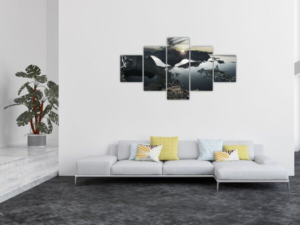 Obraz - Norweskie góry (125x70 cm)