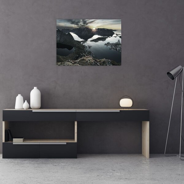 Obraz - Norweskie góry (70x50 cm)