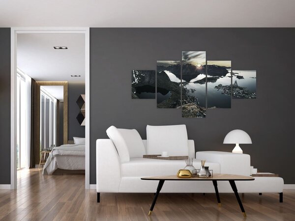 Obraz - Norweskie góry (125x70 cm)