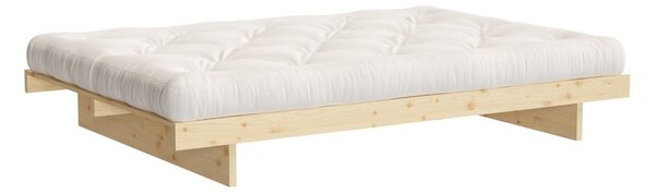 Naturalne łóżko dwuosobowe z litego drewna sosnowego 160x200 cm Kanso – Karup Design