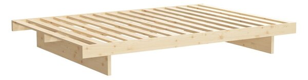 Naturalne łóżko dwuosobowe z litego drewna sosnowego 160x200 cm Kanso – Karup Design