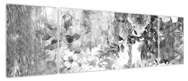 Obraz - Romantyczny ogród (170x50 cm)
