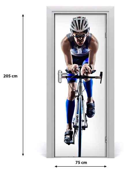 Fototapeta samoprzylepna na drzwi Sport Rowerzysta