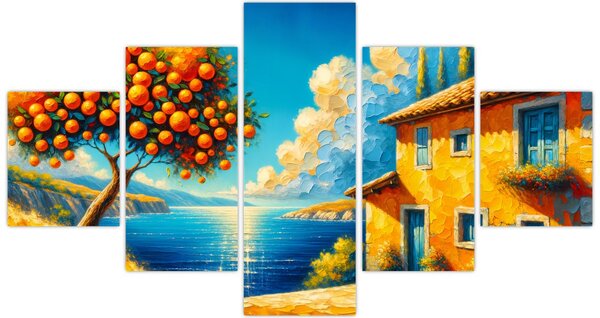 Obraz - Dom z pomarańczami II. (125x70 cm)
