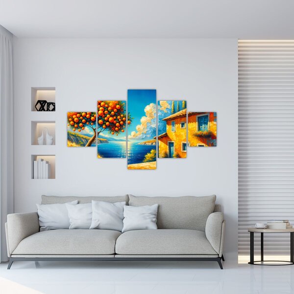 Obraz - Dom z pomarańczami II. (125x70 cm)
