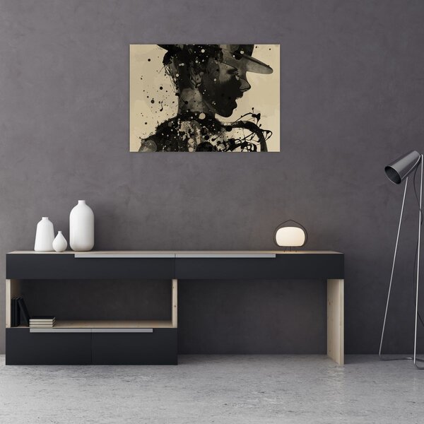Obraz - Kobieta jazzowa (70x50 cm)