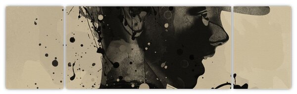 Obraz - Kobieta jazzowa (170x50 cm)