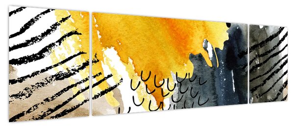 Obraz - Abstrakcyjna akwarela (170x50 cm)