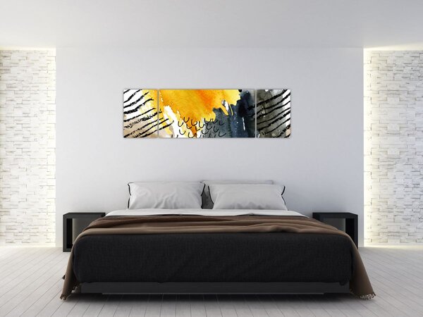 Obraz - Abstrakcyjna akwarela (170x50 cm)