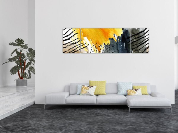 Obraz - Abstrakcyjna akwarela (170x50 cm)