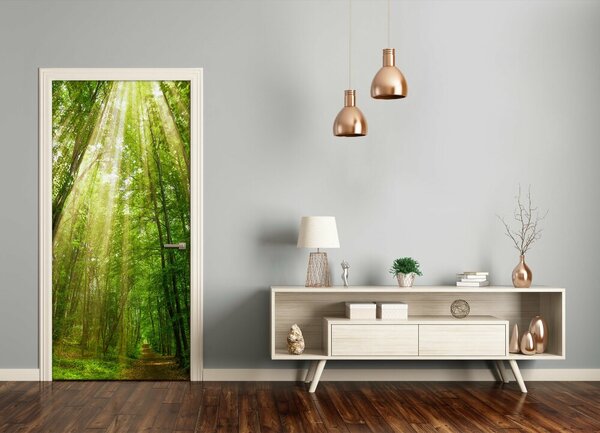 Naklejka fototapeta na drzwi Ścieżka w lesie