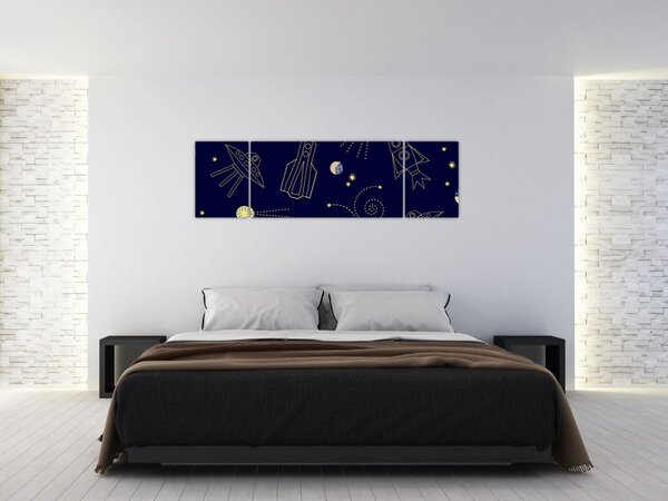 Obraz - Wszechświat (170x50 cm)