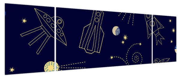 Obraz - Wszechświat (170x50 cm)