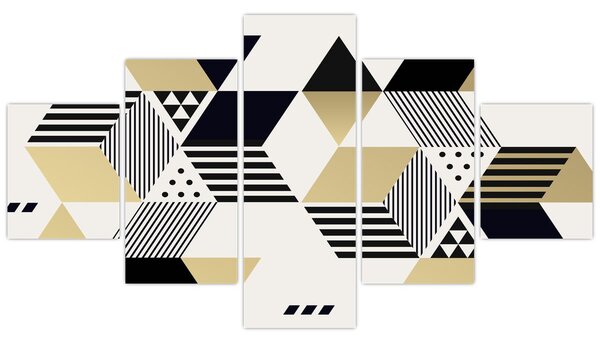 Obraz - Kształty geometryczne N⁰1 (125x70 cm)