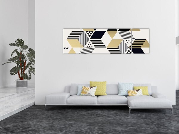 Obraz - Kształty geometryczne N⁰1 (170x50 cm)