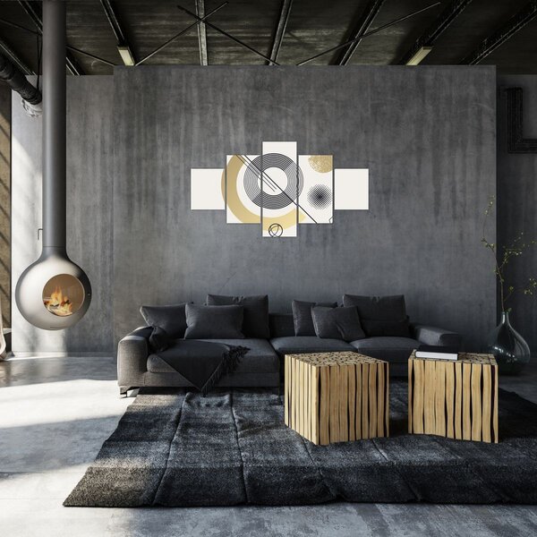 Obraz - Kształty geometryczne N⁰2 (125x70 cm)