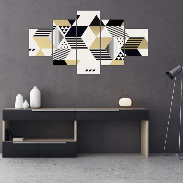 Obraz - Kształty geometryczne N⁰1 (125x70 cm)