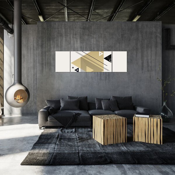 Obraz - Kształty geometryczne N⁰4 (170x50 cm)
