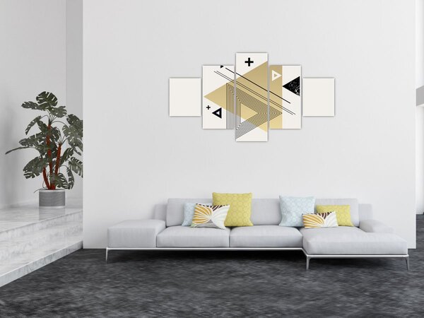 Obraz - Kształty geometryczne N⁰4 (125x70 cm)