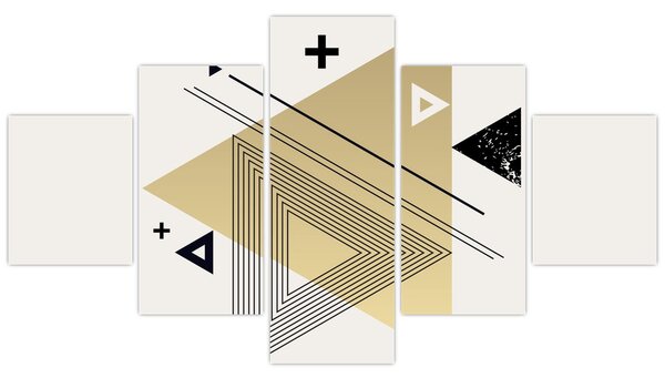 Obraz - Kształty geometryczne N⁰4 (125x70 cm)