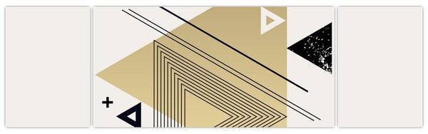 Obraz - Kształty geometryczne N⁰4 (170x50 cm)