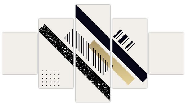 Obraz - Kształty geometryczne N⁰5 (125x70 cm)