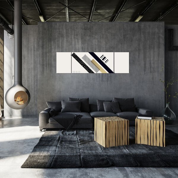 Obraz - Kształty geometryczne N⁰5 (170x50 cm)