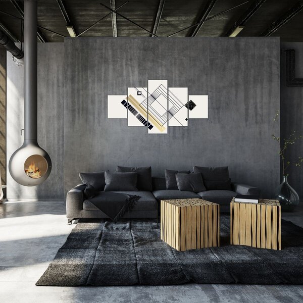 Obraz - Kształty geometryczne N⁰6 (125x70 cm)