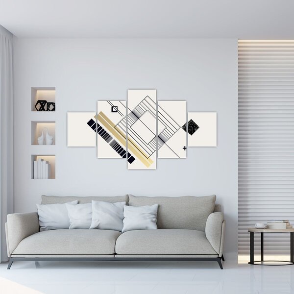 Obraz - Kształty geometryczne N⁰6 (125x70 cm)