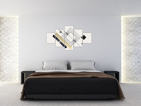 Obraz - Kształty geometryczne N⁰6 (125x70 cm)