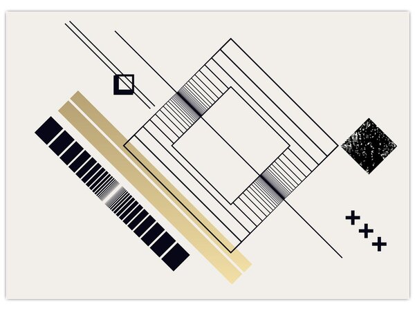 Obraz - Kształty geometryczne N⁰6 (70x50 cm)