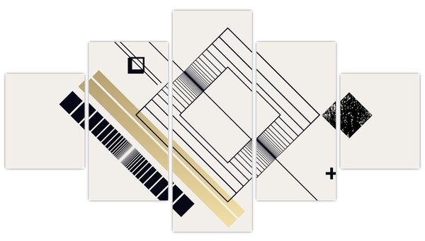 Obraz - Kształty geometryczne N⁰6 (125x70 cm)