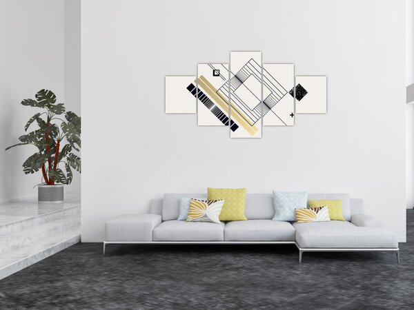 Obraz - Kształty geometryczne N⁰6 (125x70 cm)