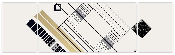 Obraz - Kształty geometryczne N⁰6 (170x50 cm)