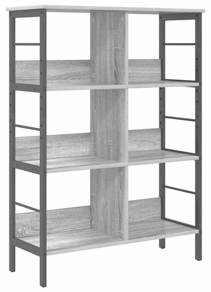 Półka na książki szary sonoma 82 x 32 x 112 cm