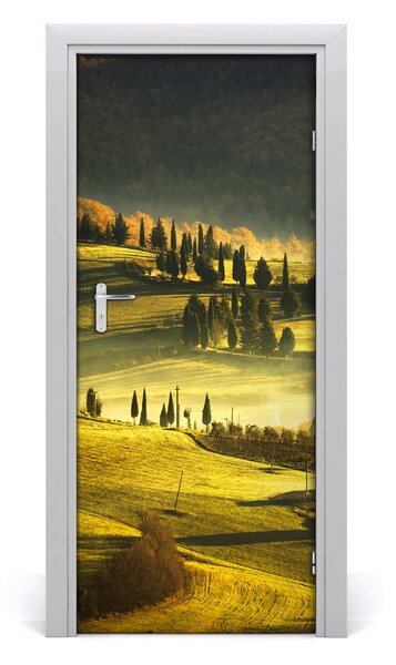 Fototapeta samoprzylepna DRZWI Wiejski Krajobraz