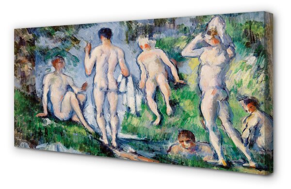 Duży obraz na płótnie Kąpiący się - Paul Cézanne
