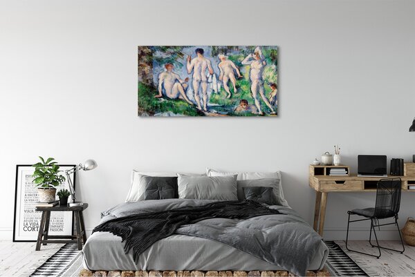 Duży obraz na płótnie Kąpiący się - Paul Cézanne