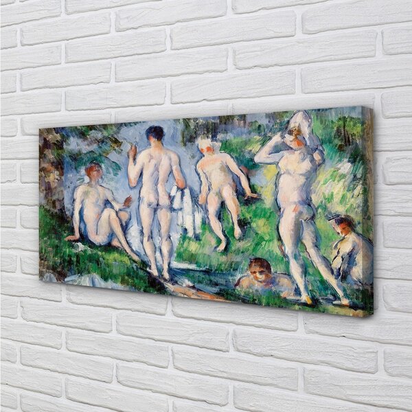 Duży obraz na płótnie Kąpiący się - Paul Cézanne