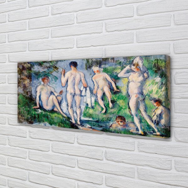 Duży obraz na płótnie Kąpiący się - Paul Cézanne
