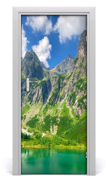 Naklejka fototapeta na drzwi Jezioro w górach