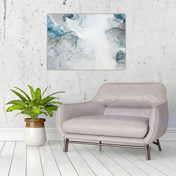Obraz - Niebieski marmur (70x50 cm)