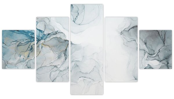 Obraz - Niebieski marmur (125x70 cm)